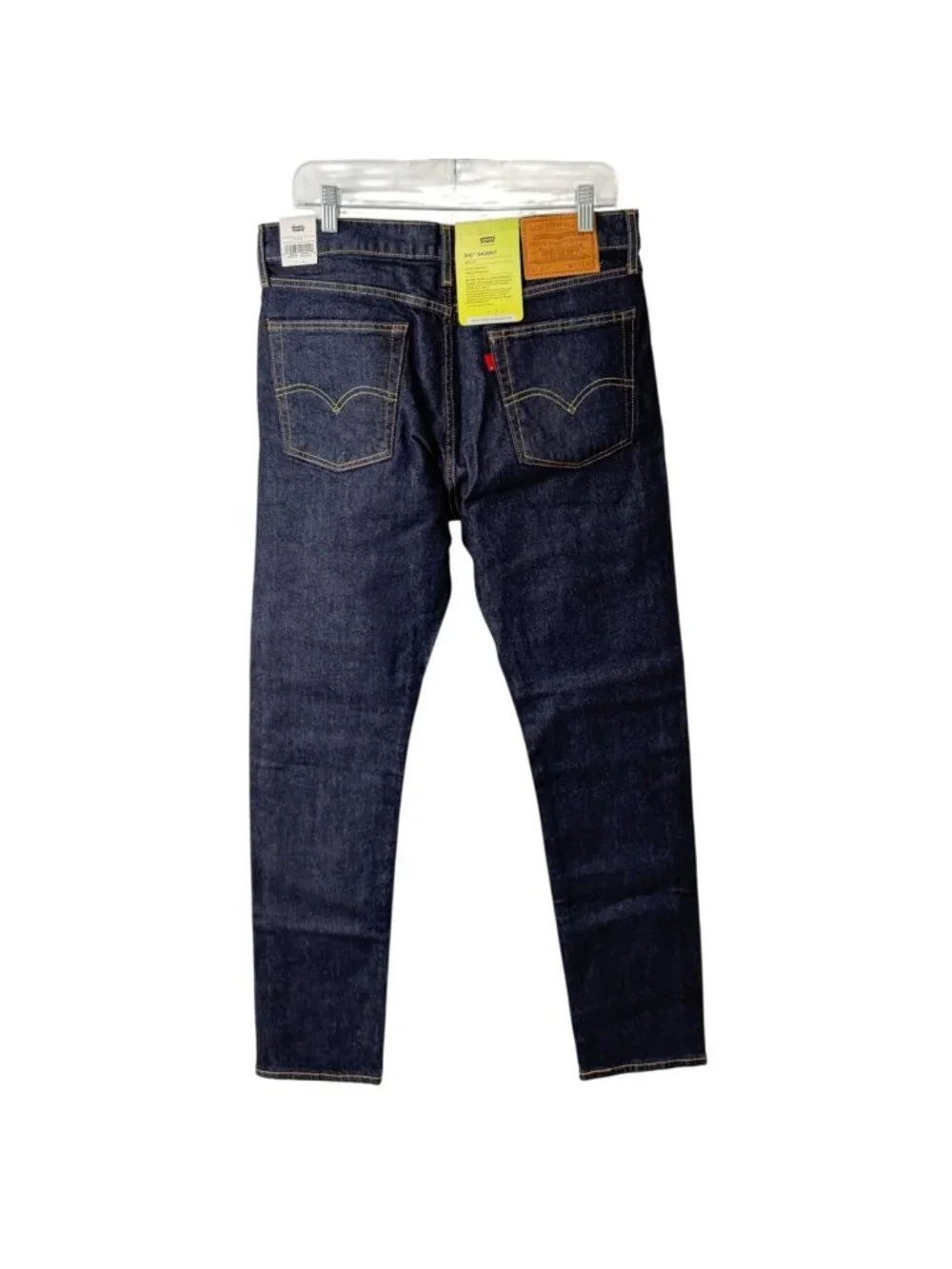 Levis Premium Mens 33x32 Jeans 511 Skinny Dark Wash NEW - Picture 3 of 9